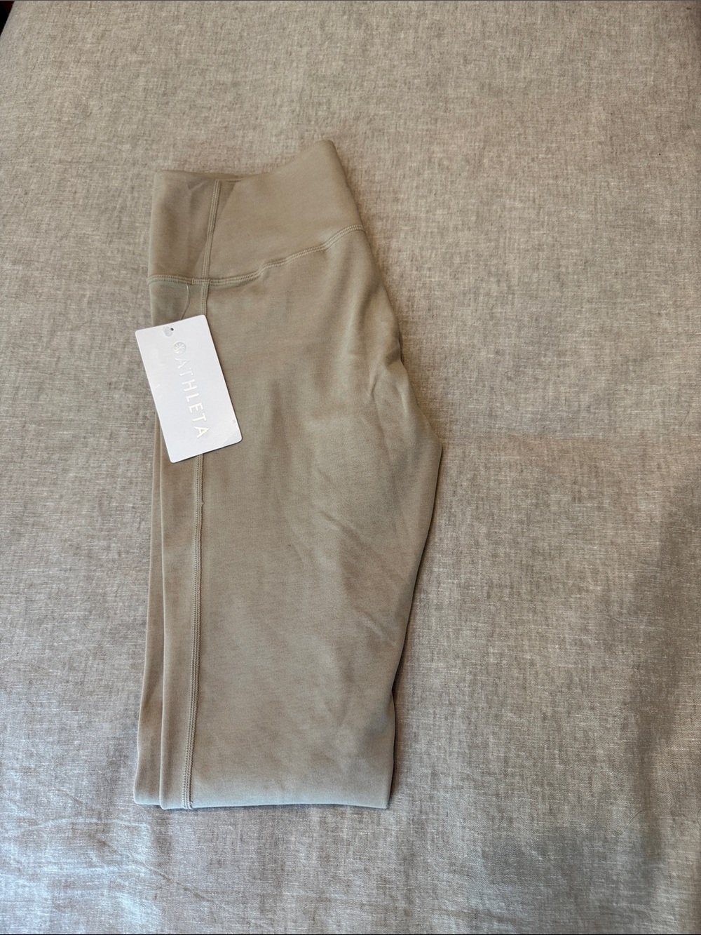 Athleta Neutral Taupe High-Rise Leggings